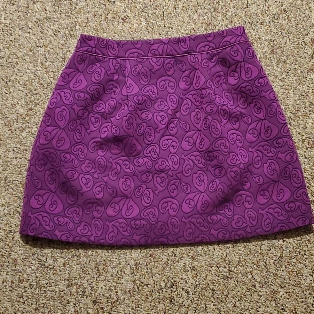 Anthropologie in Paris Purple Skirt Size 4